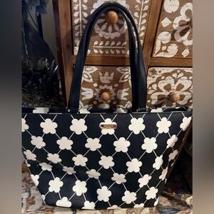 Kate Spade Grant Street Vinyl Floral Jules Tote EUC